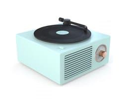 JeiibrZui Vintage Bluetooth-Luidspreker - Retro Cadeau Voor Meisjes - Krachtig Geluid 5W - 10Ur Gebruik - Blauw