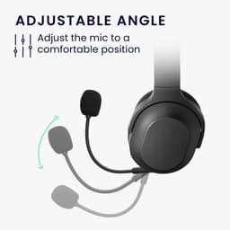 kwmobile microfoon voor gaming headset - geschikt voor Razer Barracuda X - 10 cm - In zwart — thumbnail 2