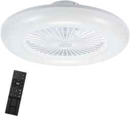 Plafondventilator met verlichting 55cm - Lamp en Afstandsbediening - Plafondlampen met Ventilator & Lamp Met afstandsbediening — thumbnail 1