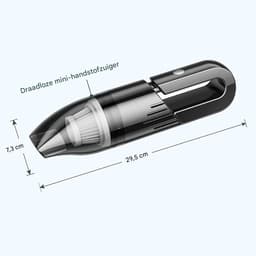 TuseRxln Auto Stofzuiger Draadloos - Handstofzuiger Auto - Krachtige Zuigkracht 6000Pa - 1 Stuk - Voor Auto En Huis - Zwart — thumbnail 3