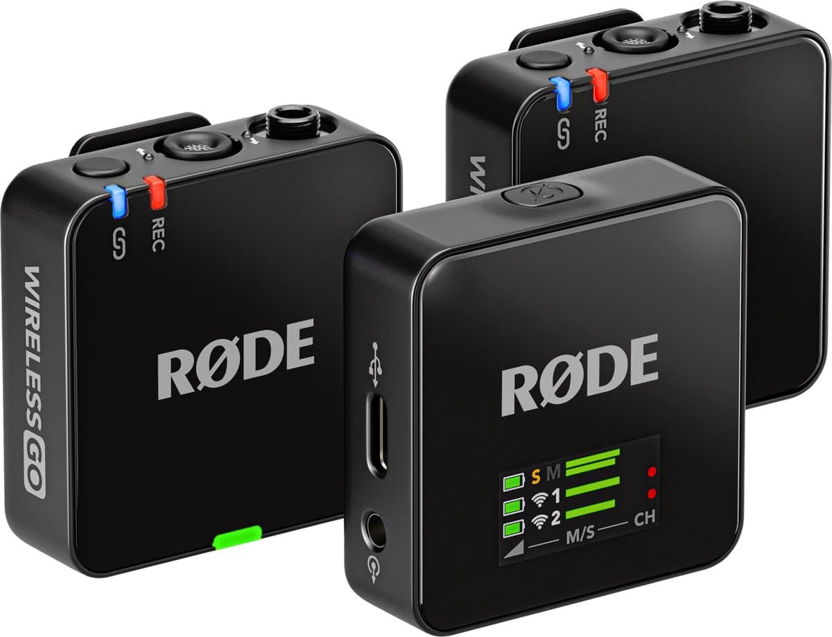 RØDE Wireless GO (3rd Gen) – Zwart - Draadloze Microfoonset — afbeelding 1