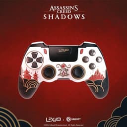 LEXIP X UBISOFT - Assassin's Creed Shadows - Draadloze controller - Exclusief AC Shadows design - bekabeld of draadloos via 2,4 GHz USB dongle - Bluetooth - Geschikt voor PS4, PC, Android, iOS en Nintendo Switch - wit, zwart, rood — thumbnail 1