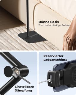 Verstelbare Tabletstandaard voor Mobiele Telefoons en Tablets van 4,7 - 13 Inch — thumbnail 5