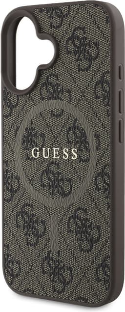 GUESS, Beschermhoes Geschikt voor Apple iPhone 16 Plus MagSafe Gedrukt 4G, Bruin — thumbnail 4