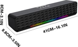 Bluetooth 5.0-luidspreker-Subwoofer-Soundbar-RGB dynamische lichteffecten PC-luidsprekers-professionele dual-mode geluidseffecten-Geschikt voor computers, mobiele telefoons en tv's — thumbnail 3