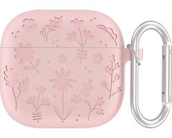 YONO Hoesje geschikt voor Airpods 4 - Case - Special Siliconen - Roze