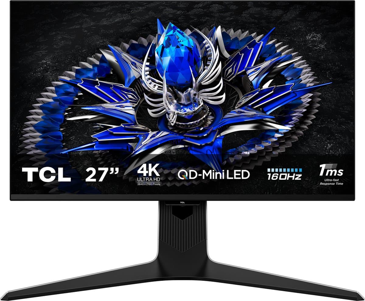 TCL 27R83U 27 inch 4K Mini-LED 160 Hz monitor — afbeelding 1