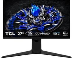 TCL 27R83U - 4K Mini LED Gaming Monitor - QLED - HDR 1400 - 160hz - USB-C 90w - 27 inch