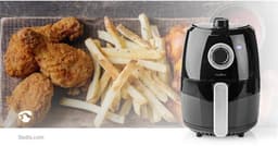 Nedis Airfryer - 2.4 l - Compacte Heteluchtfriteuse - Timer - Zwart — thumbnail 7
