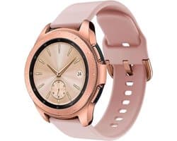 Universeel 20MM Horloge Bandje / Smartwatch Bandje Siliconen met Gespsluiting Roze