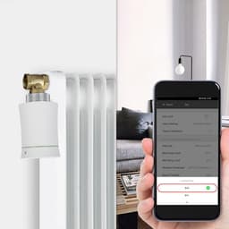Slimme Thermostaatkraan - Radiatorregelaar - Energie Besparen - App en Spraakbesturing - 5-45°C - Wit — thumbnail 3
