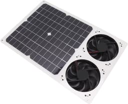 Dubbele Ventilatorkit - Zonneventilatie - Ruimte Koelen - Regendichte Motor - 6 Inch Uitlaat - Zwart — thumbnail 3