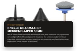 Dailygoods - Snelle Grasmaaier Messenslijper - 50mm Slijpsteen - Voor Outdoor Gebruik - Grasmaaier Onderhoud - Geschikt voor Grastrimmers — thumbnail 1
