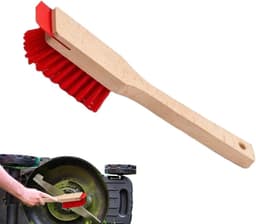 Maaidek Schraper - Grasmaaier Reiniger - Onderhoud Gazonmaaier - Verfveilige Reiniging - 40.5 cm - Houten Borstel — thumbnail 1
