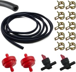 Benzineslang 2m 6mm Set - Inclusief brandstofkraan en brandstoffilter - Voor onderhoud grasmaaier en generator - ShopVlot — thumbnail 1