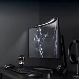 Licht gebogen monitor met verstelbare helderheid en drie lichtmodi voor optimale oogbescherming en comfortabel gebruik gedurende lange uren — thumbnail 2