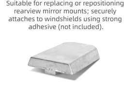Solidchoice - Montageset voor Achteruitkijkspiegel met Metalen Bevestiging — thumbnail 3