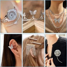 Set van 376 facet geslepen heldere zirconia stenen in 2mm tot 6mm voor nail art en sieraden maken, met diverse formaten voor creatieve toepassingen — thumbnail 5