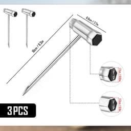 Bougiesleutel set van 3 - T-vormige staal - 13 x 19 mm - voor motorzaag en grasmaaier - ShopVlot — thumbnail 5