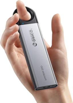 Externe SSD - Draagbare Opslag - Bestanden Overzetten - Aluminium Behuizing - 512 GB - Grijs — thumbnail 1