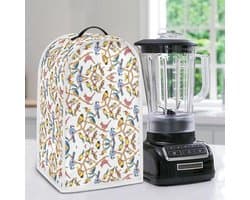Keukenmixerhoes - Apparaatbeschermer - Keuken Organisatie - Met handvat - 40 cm lengte - Vogelpatroon