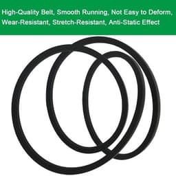 Grasmaaier Riem Vervanging - Onderdeelnummer 135061504/0 - Breedte 13 mm - Omtrek 1956 mm - Geschikt voor Mountfield 1538M-SD/T38M-SD - Zwart - Maaier Riem — thumbnail 3