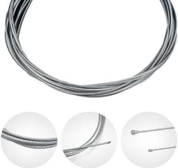 Reparatieset Universeel - Koppelings-/Remkabel - 2 x Gaskabel 2 m - Inclusief Kabelbinder - Hoogwaardig Staal - Duurzaam en Slijtvast - Kabelset — thumbnail 3