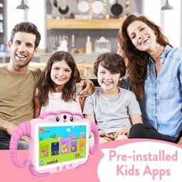 SnelShoppen - Kindertablet 7 inch Android met Wifi, Bluetooth, Ouderlijk Toezicht, Educatieve Software, Quad Core, 32 GB ROM, Touchscreen, Geschikt vo — thumbnail 2