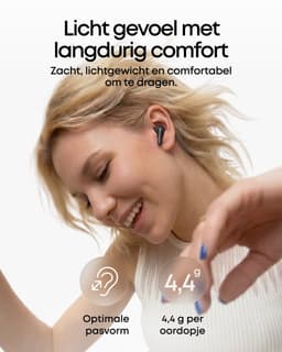 soundcore Anker P42i Draadloze Oordopjes, Adaptieve ANC Voor Dagelijks Geluid, Hi-Res Audio Met LDAC, Natuurlijke Modus Voor Concerten & Live Events, 56Uur Speeltijd, Al-Oproepen Met 6 Microfoons, Draadloos Opladen, IP55 — thumbnail 3