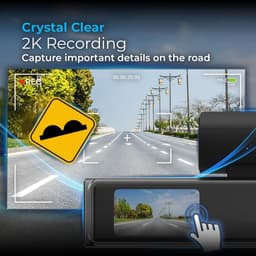 SnelShoppen - AutoSky ADC-201 Dashcam 2K Ultra HD Compacte Autocamera met 140° Groothoek, Ingebouwde WiFi, App-bediening, Live View, Loop Recording, G — thumbnail 5