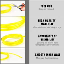 SnelShoppen - Flexibele PVC Brandstofslang - 3 Stuks met 3 Benzinefilters - 1 Meter - Voor Grasmaaier, Bosmaaier en Kettingzaag - Duurzaam, Corrosiebe — thumbnail 4