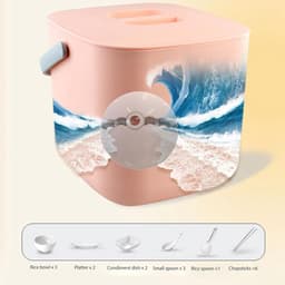 Mini Vaatwasser - Draagbare Afwasser - Servies Reinigen - Ultrasone Belletjes Technologie - 852 Gram - Roze — thumbnail 4