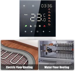 Slimme Wifi Thermostaat - Programmeerbare Thermostaat Digitale Regelaar - Energie Besparen - App en Spraakbesturing - 16A - Wit — thumbnail 5