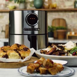 Heteluchtfriteuse XL - Airfryer Frituurpan - Gezond Frituren - 8 Automatische Programma's - 42 Liter - Roestvrij staal — thumbnail 3