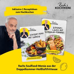 Heteluchtfriteuse Dubbele Kamer - Airfryer met 2 Lades - Gezond Frituren - Smart Finish Synchronisatie - 7 Liter - Zwart — thumbnail 2