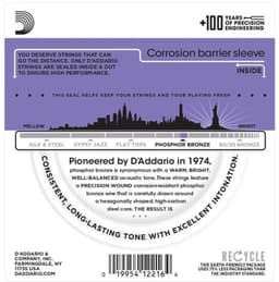 D'Addario EJ26-3D Phosphor Bronze Westernsnaren 3-Pack (11-52) — thumbnail 4