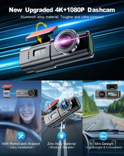 4K Dashcam Voor & Achter – WiFi, 64GB, Nachtzicht & G-Sensor — thumbnail 3