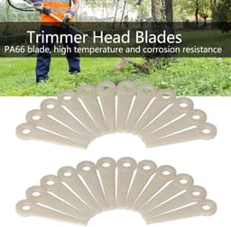 Kunststof Snijbladen - Grasmaaier Mesjes - Tuinonderhoud - PA66 Materiaal - 24 stuks - Wit — thumbnail 2