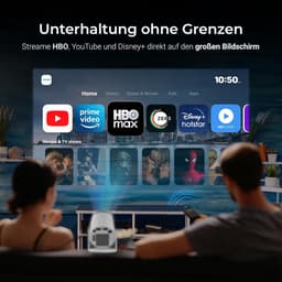 Mini projector 1080p Full HD - autofocus & 4D keystone - stofvrij ontwerp - ideaal voor thuisbioscoop - SnelShoppen — thumbnail 2