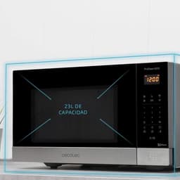 Magnetron Zwart - Oven Magnetronoven - Snel Eten Opwarmen - Ready2Clean Coating - 23 liter - Zwart — thumbnail 4