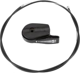 SnelShoppen - Throttle kabel met controle schakelaar voor grasmaaier, 165 cm, vervangingskit voor gazonmaaiers, zwart, eenvoudig te installeren, kabel — thumbnail 1