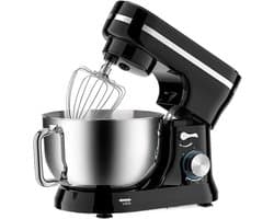 Elektrische Standmixer - Keukenmixer - Bakken en Mixen - Kantelkop functie - 45 Liter Kom - Zilver