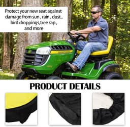 Thijox - Aisny Stoelbekleding voor zitgrasmaaiers, Weerbestendige Grasmaaier Stoelhoes LP92334, Bescherming voor John Deere Grasmaaier en Gator tot 45 — thumbnail 2