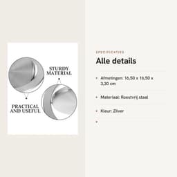 Inbouwdeksel met klap - roestvrij staal - dailygoods — thumbnail 3