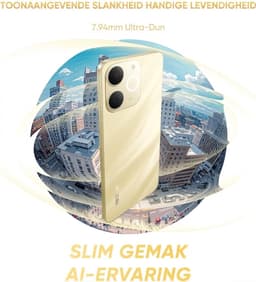 Realme Note 70T Smartphone - Dual SIM - 4 GB RAM - 128 GB ROM - 6000mAh - 6,75 inch HD - IP 54 - Goud — thumbnail 2