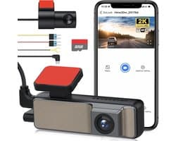 Auto Dashcam - Compact Design - 2K HD Nachtzicht - 24-uurs Parkeermodus - Voor Auto's
