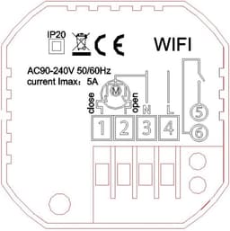 Slimme Thermostaat - Verwarming Regelaar - Energie Besparen - App en Spraakbediening - 90-240V AC - Zwart — thumbnail 4