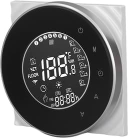 Slimme Thermostaat - Vloerverwarming Bediening - Energie Besparen - App & Spraak Bediening - 95-240VAC - Zwart — thumbnail 4