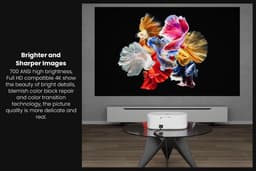 SnelShoppen - Maxxo Projector LED800, Native Full HD 1080P, 700 ANSI Lumen, 4K Ondersteuning, Autofocus, 5G WiFi, Bluetooth, Dolby Audio, Netflix Gece — thumbnail 3