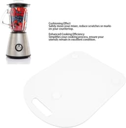 Mixer Mat - Apparaat Schuif - Keuken Gebruik - Met Handvat - 41 x 29 cm - Wit — thumbnail 4